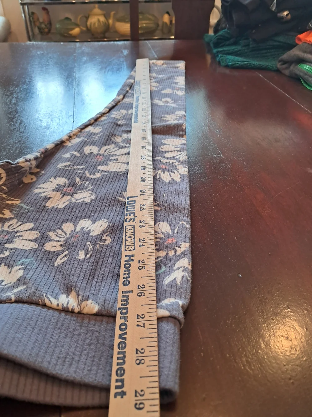 OshKosh B'gosh Gray Floral Leggings